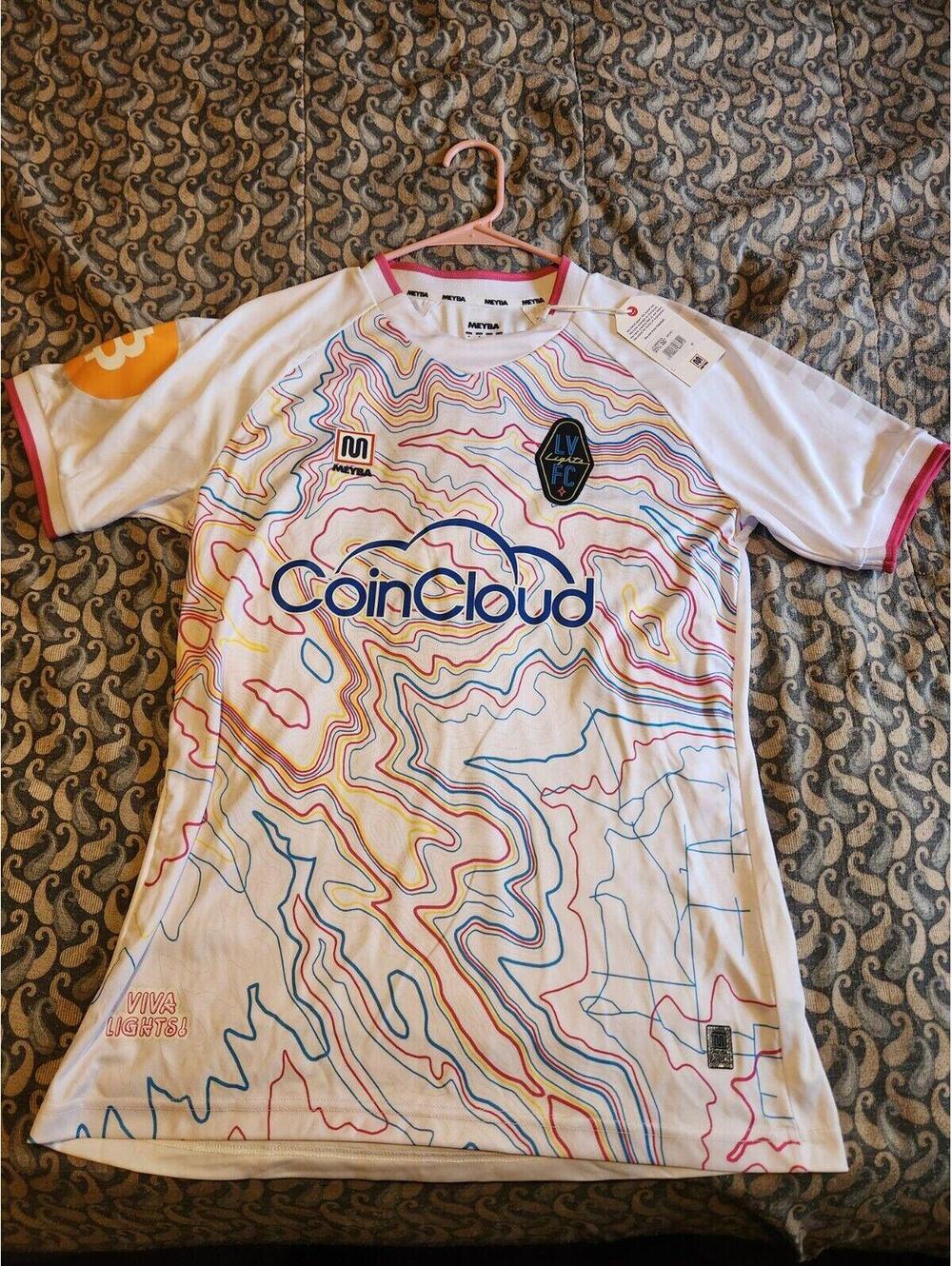 Las Vegas Lights 2022/2023 Away Soccer Jersey Size M